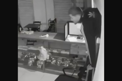 Homem é flagrado por câmeras furtando estabelecimento em São Pedro da Aldeia