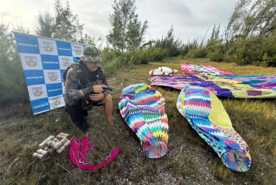 Balões e material inflamável são apreendidos durante ação em Arraial