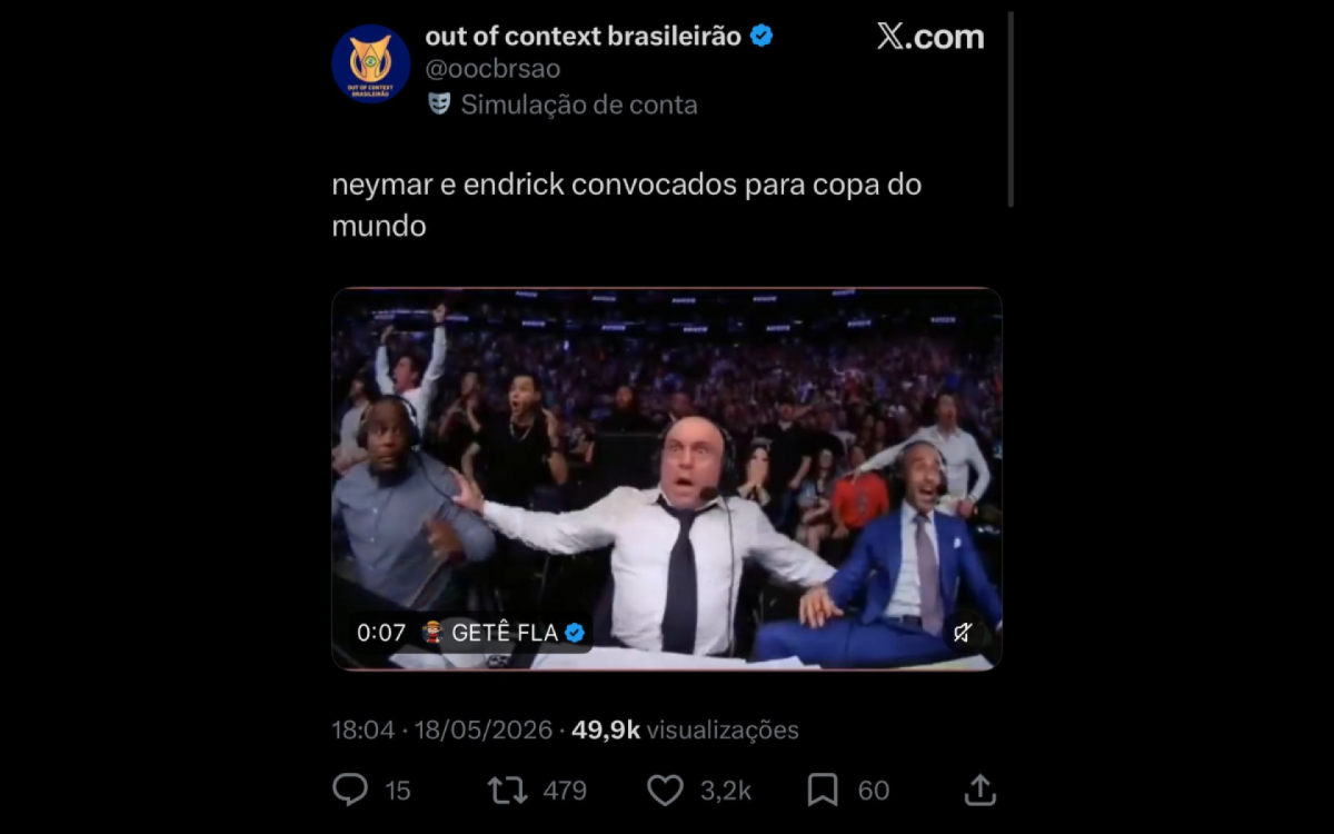 Convocação de Neymar gerou repercussão nas redes

