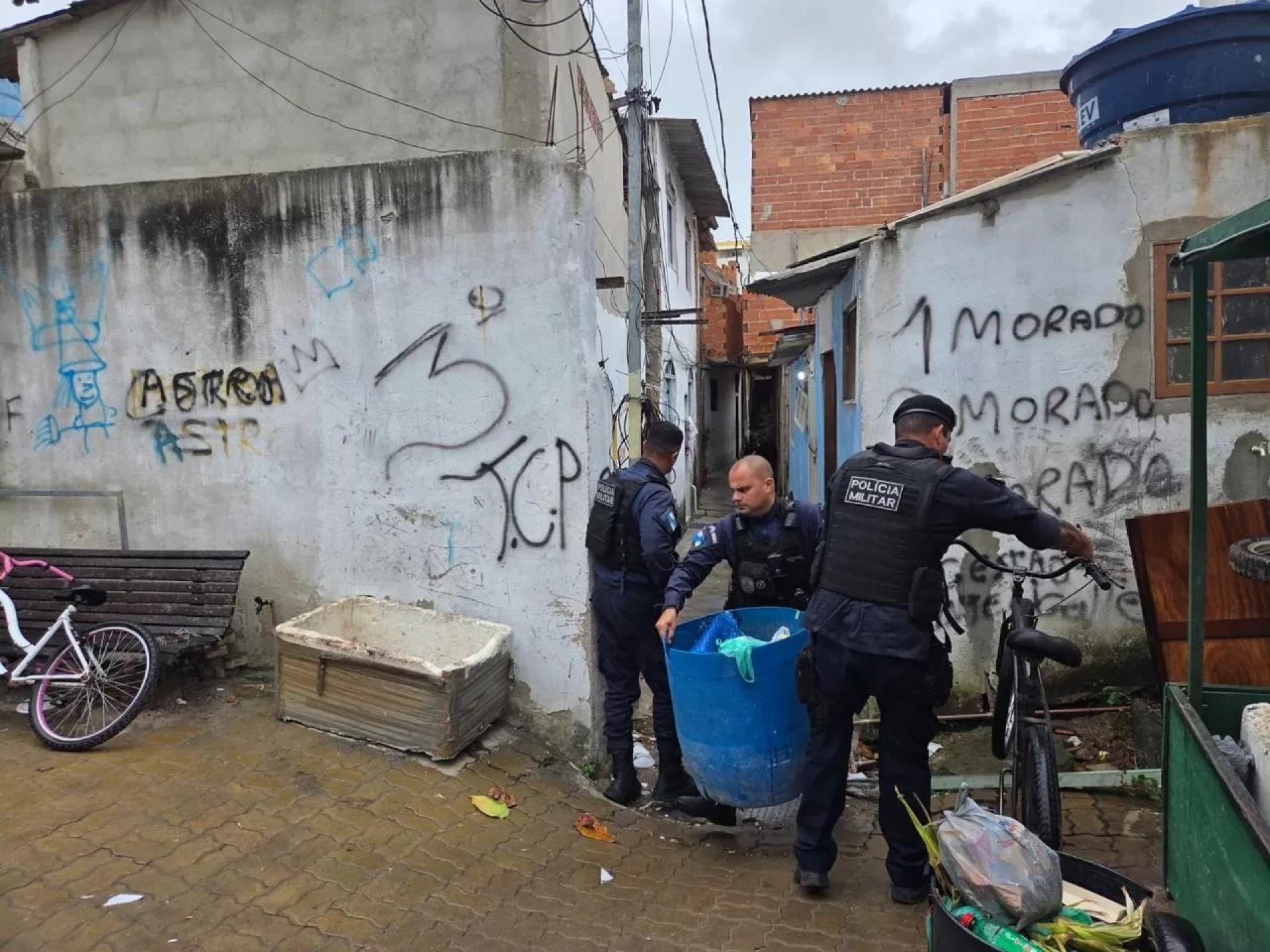Comunidade foi alvo de operação estratégica das forças de segurança. - Reprodução/