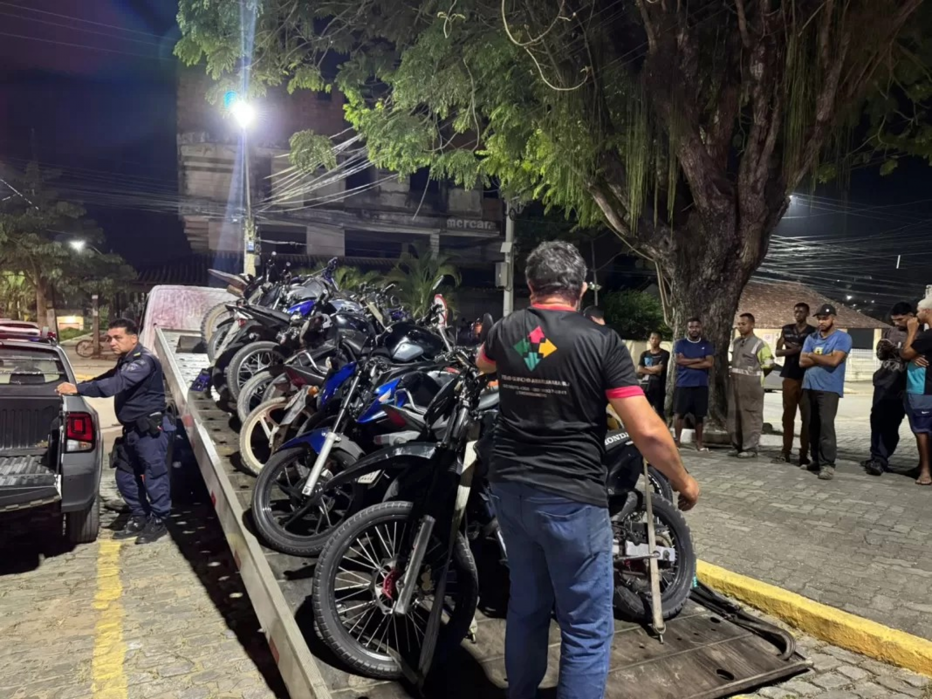Durante a fiscalização, cerca de 25 motos foram abordadas e 13 acabaram apreendidas por apresentarem irregularidades. - Reprodução/