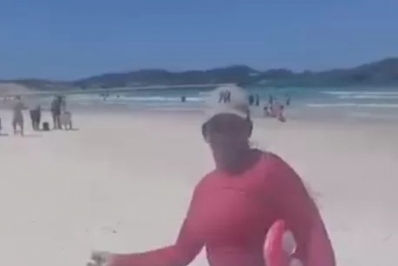 Vídeo que viralizou com tentativa de esfaqueamento na Praia do Forte, foi registrado em março