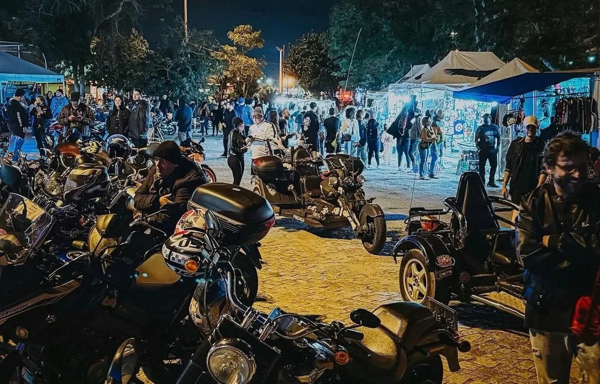 Organização prepara estrutura para receber motociclistas e turistas. - Reprodução/