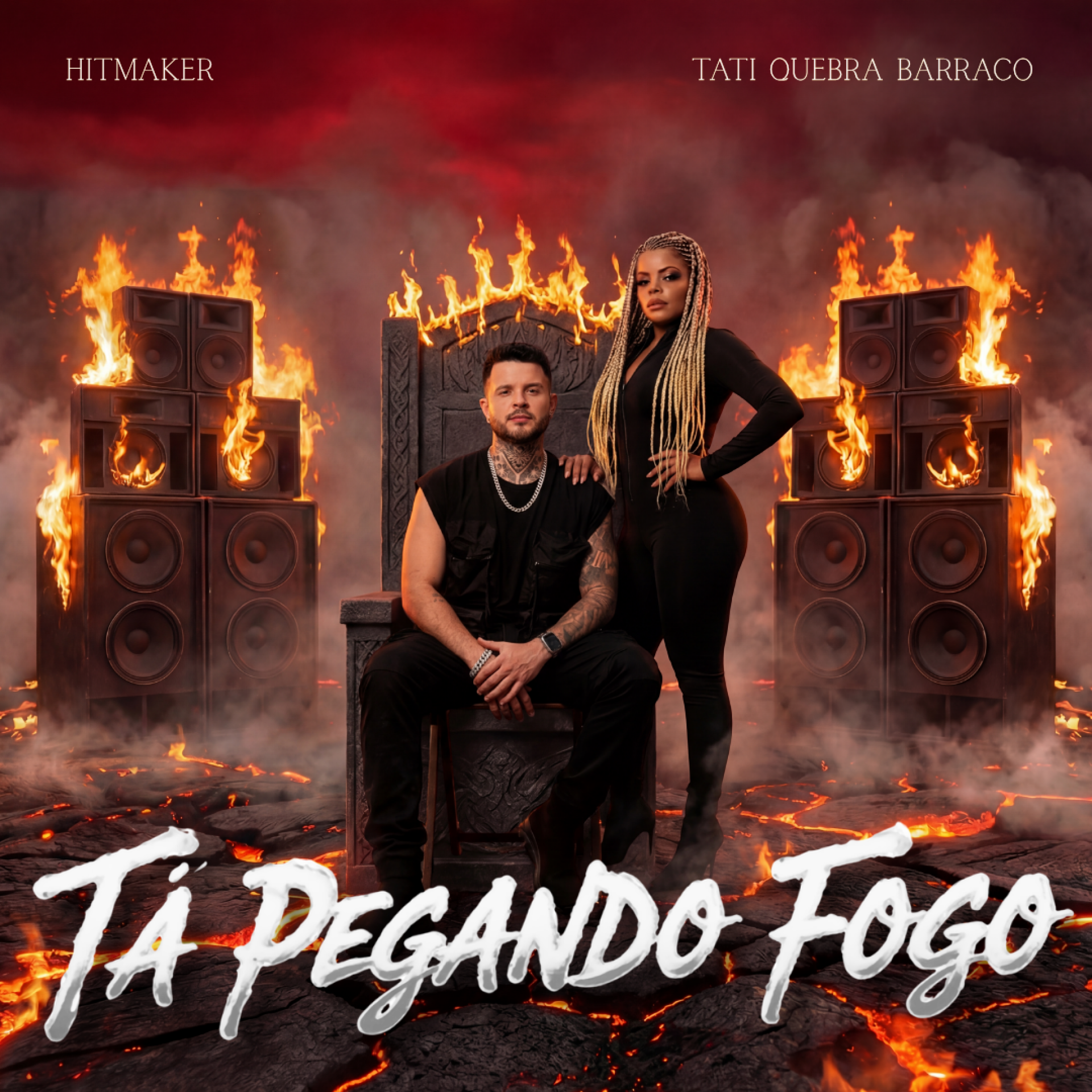 Hitmaker se une a Tati Quebra Barraco na faixa 'Tá Pegando Fogo' - Divulgação