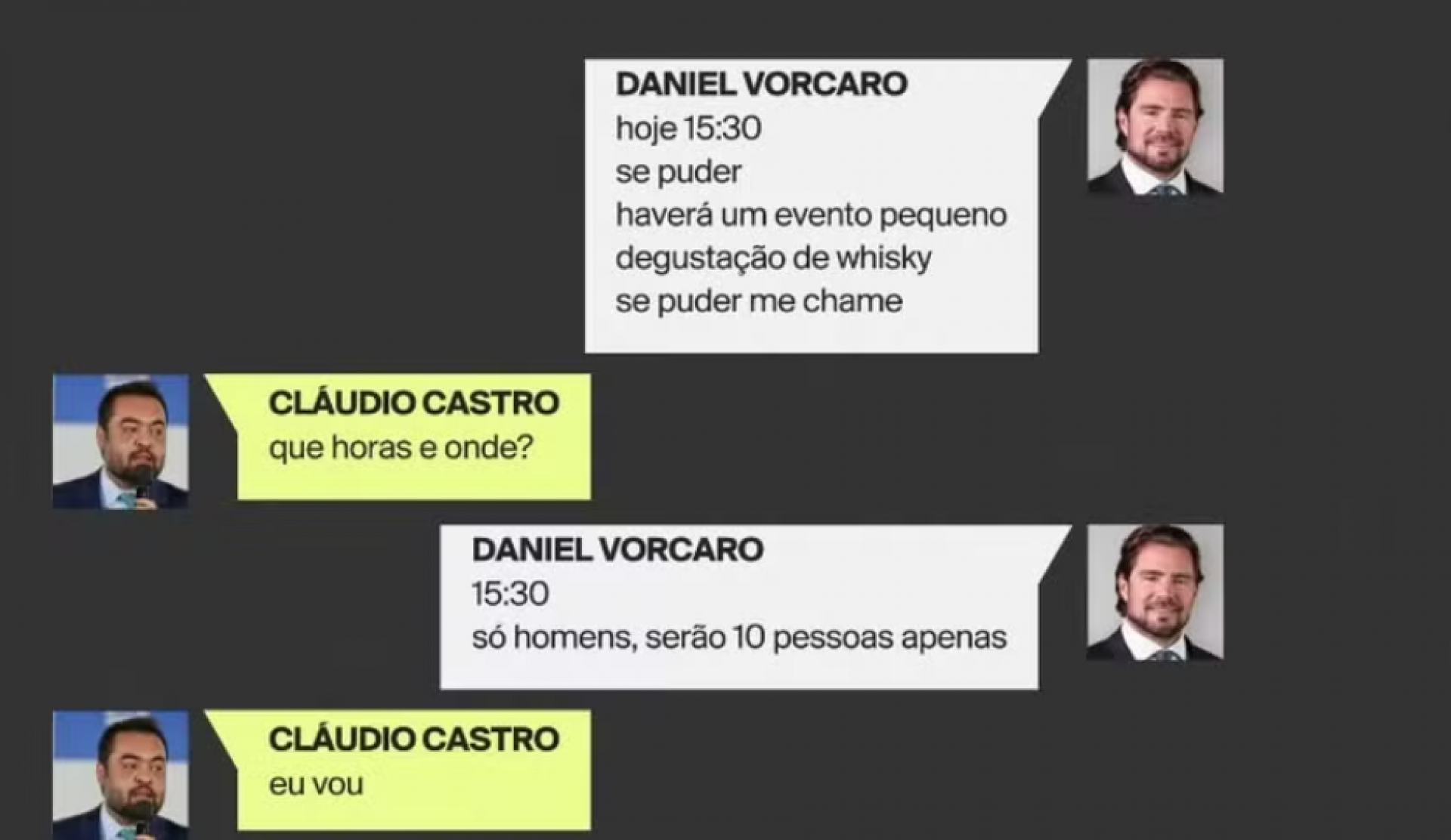 Conversas entre os dois foram obtidas pela Pol&iacute;cia Federal - Reprodu&ccedil;&atilde;o / GloboNews