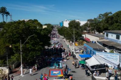 Corpus Christi em Araruama terá ruas interditadas para montagem dos tapetes de sal
