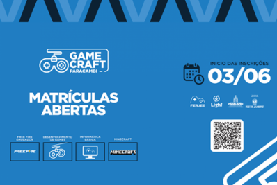 Paracambi abre inscrições para o GameCraft, maior escola pública de games do estado