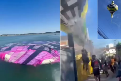 Balão cai perto de UPA em Araruama e outros dois vão parar no mar na Região dos Lagos