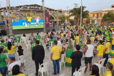 Iguaba Grande vai exibir jogos do Brasil na Praça da Estação 