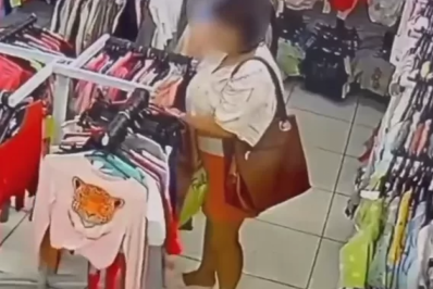 Mulher é suspeita de furtar conjunto de moletom em loja de Araruama