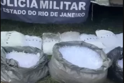 Carga de drogas avaliada em R$ 33,6 mil é apreendida em área de mata no Jacaré, em Cabo Frio