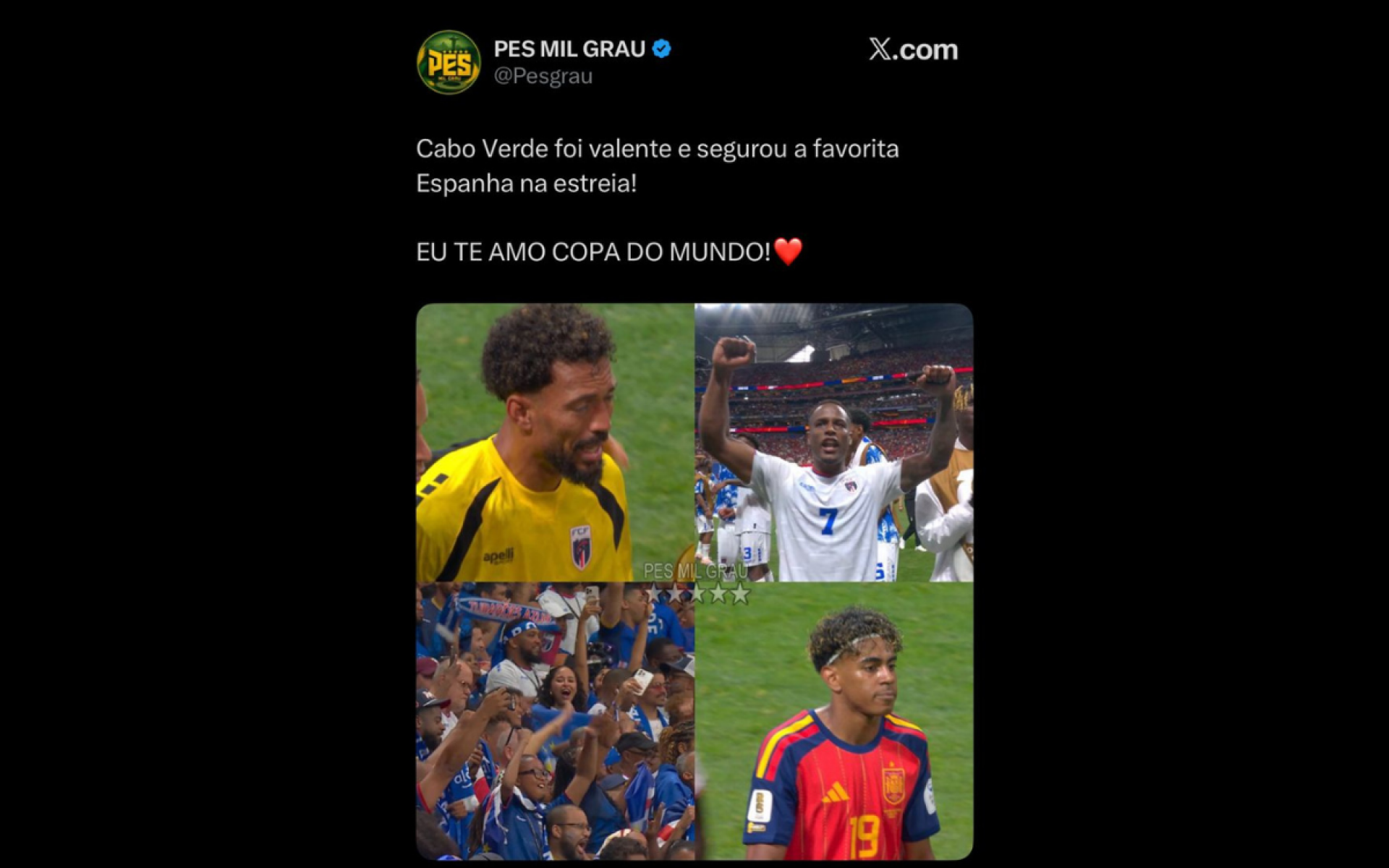 Estreia da Espanha na Copa do Mundo rendeu memes na Web
 - Reprodução / X