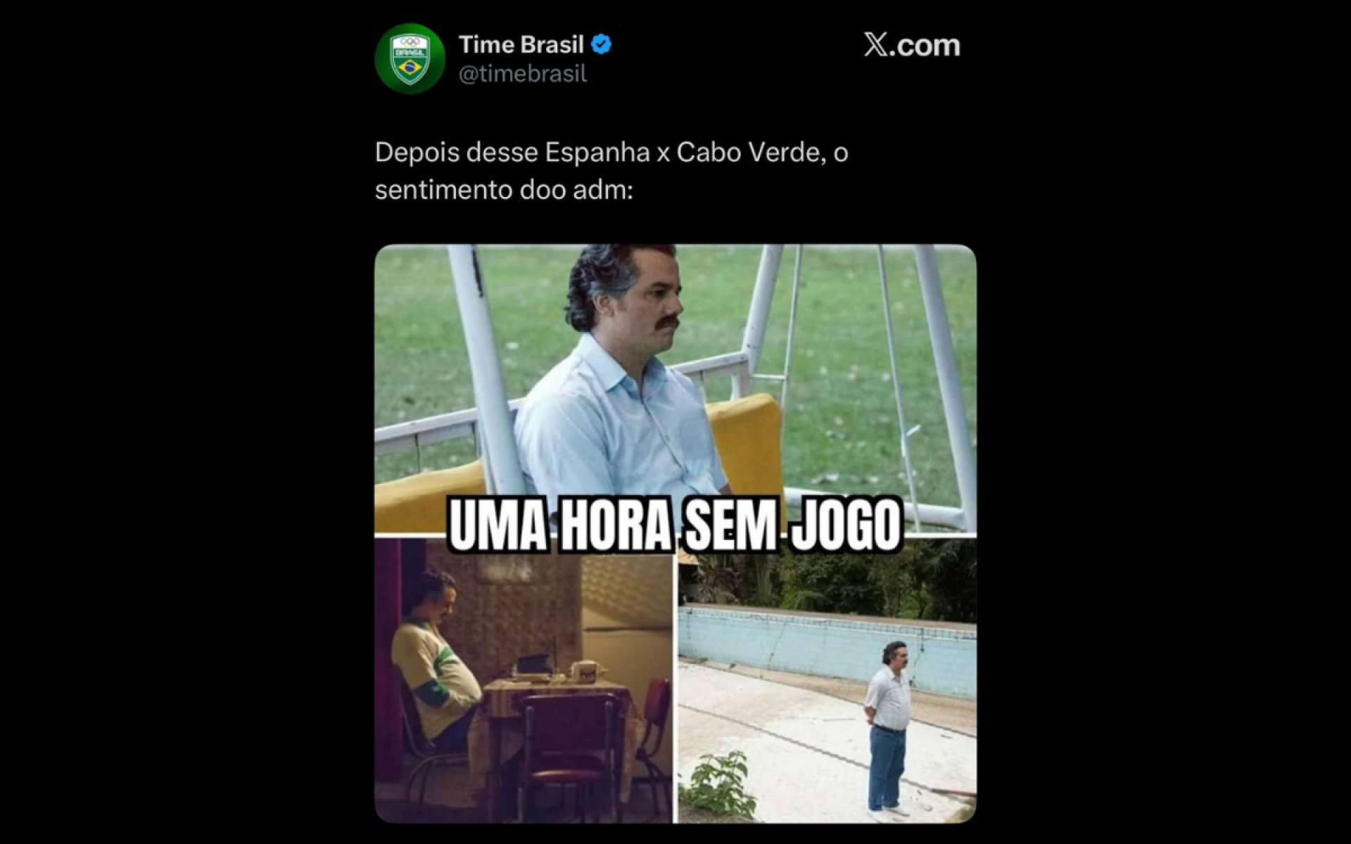 Estreia da Espanha na Copa do Mundo rendeu memes na Web
 - Reprodução / X