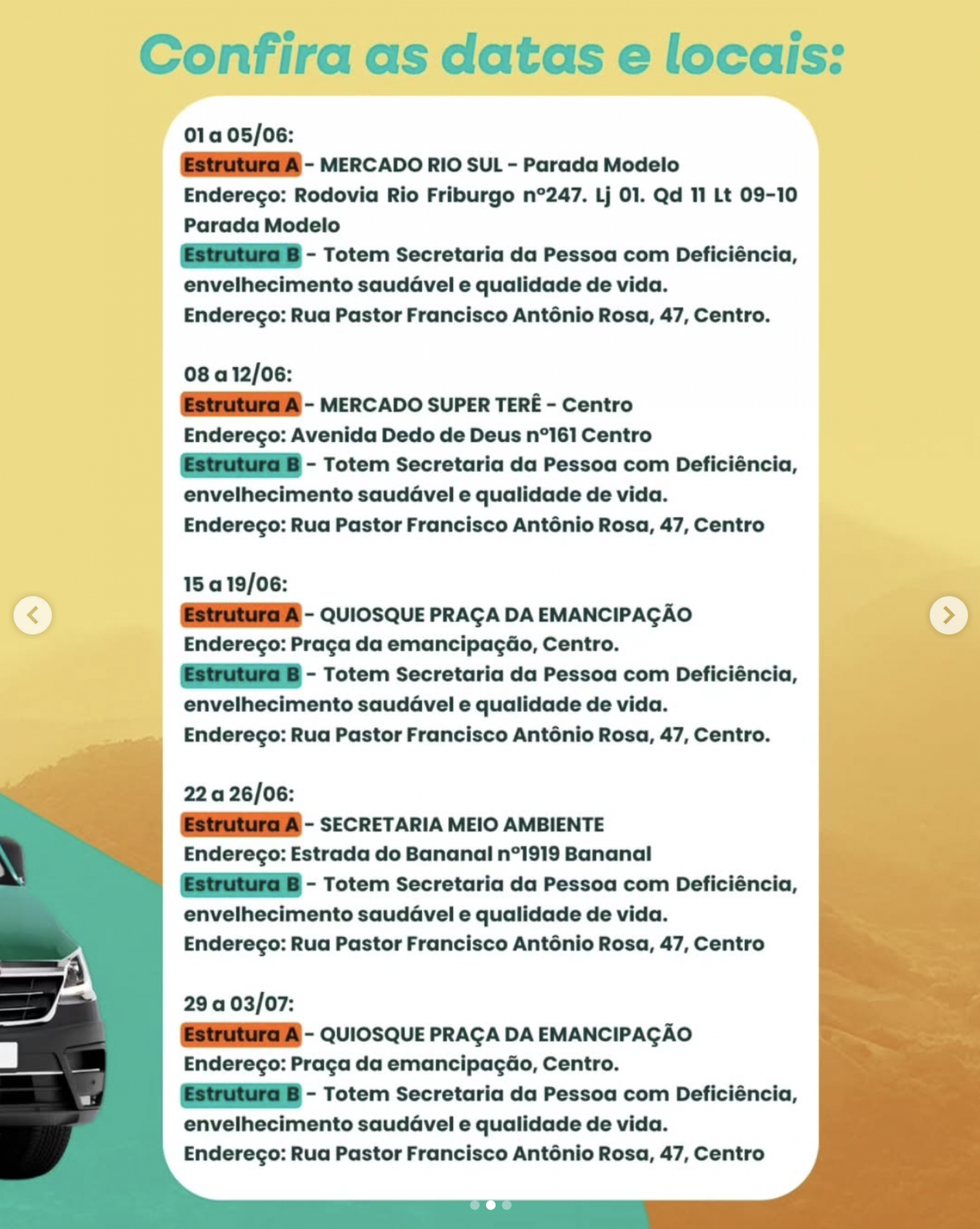 Nossa Guapi Volante leva serviços públicos aos bairros