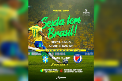 Guapimirim entra no clima da torcida com Fan Fest nesta sexta-feira