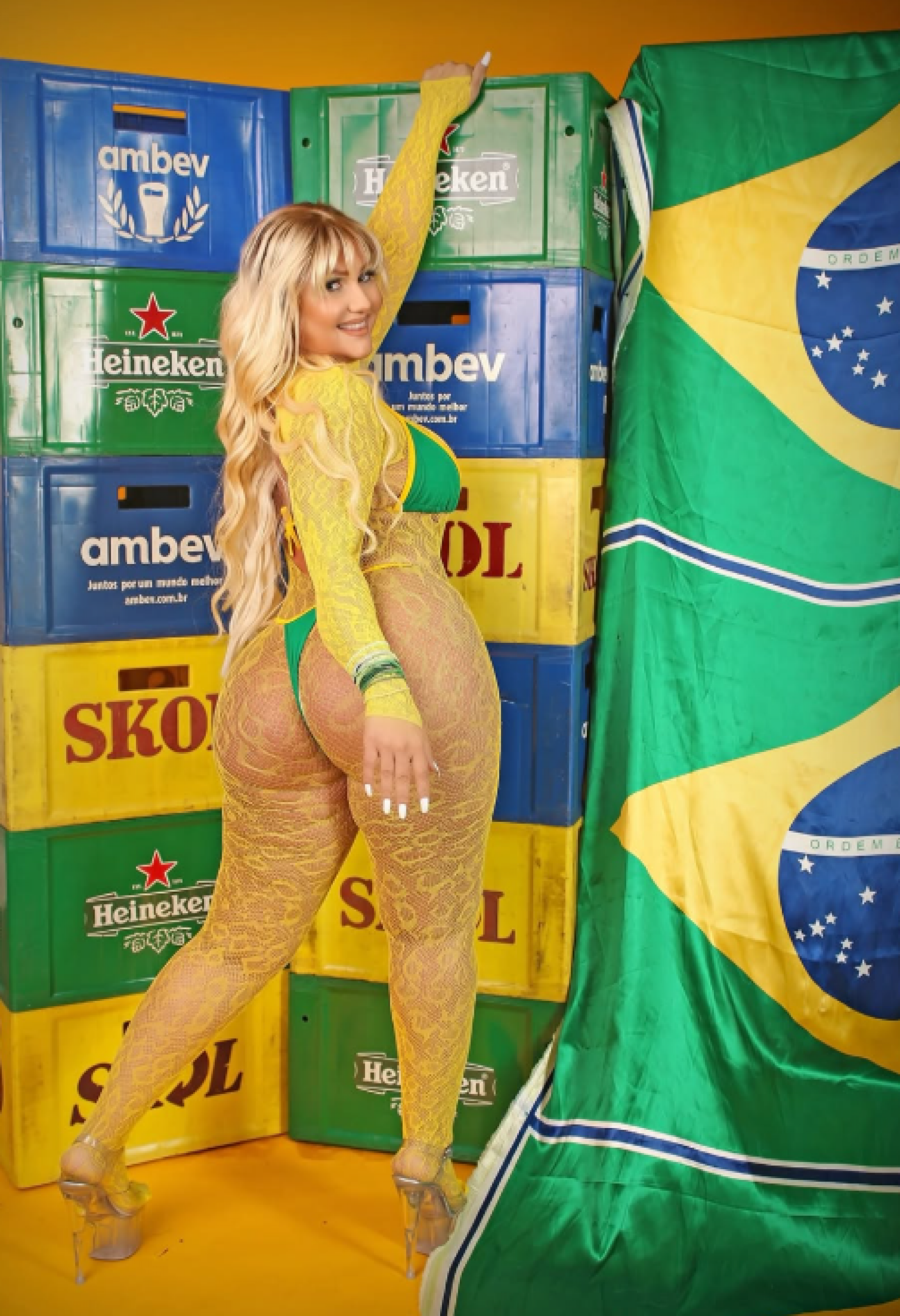 Andressa Mancini é Miss Bumbum Sergipe de 2025 e fez ensaio fotográfico inspirado na Copa do Mundo - Divulgação