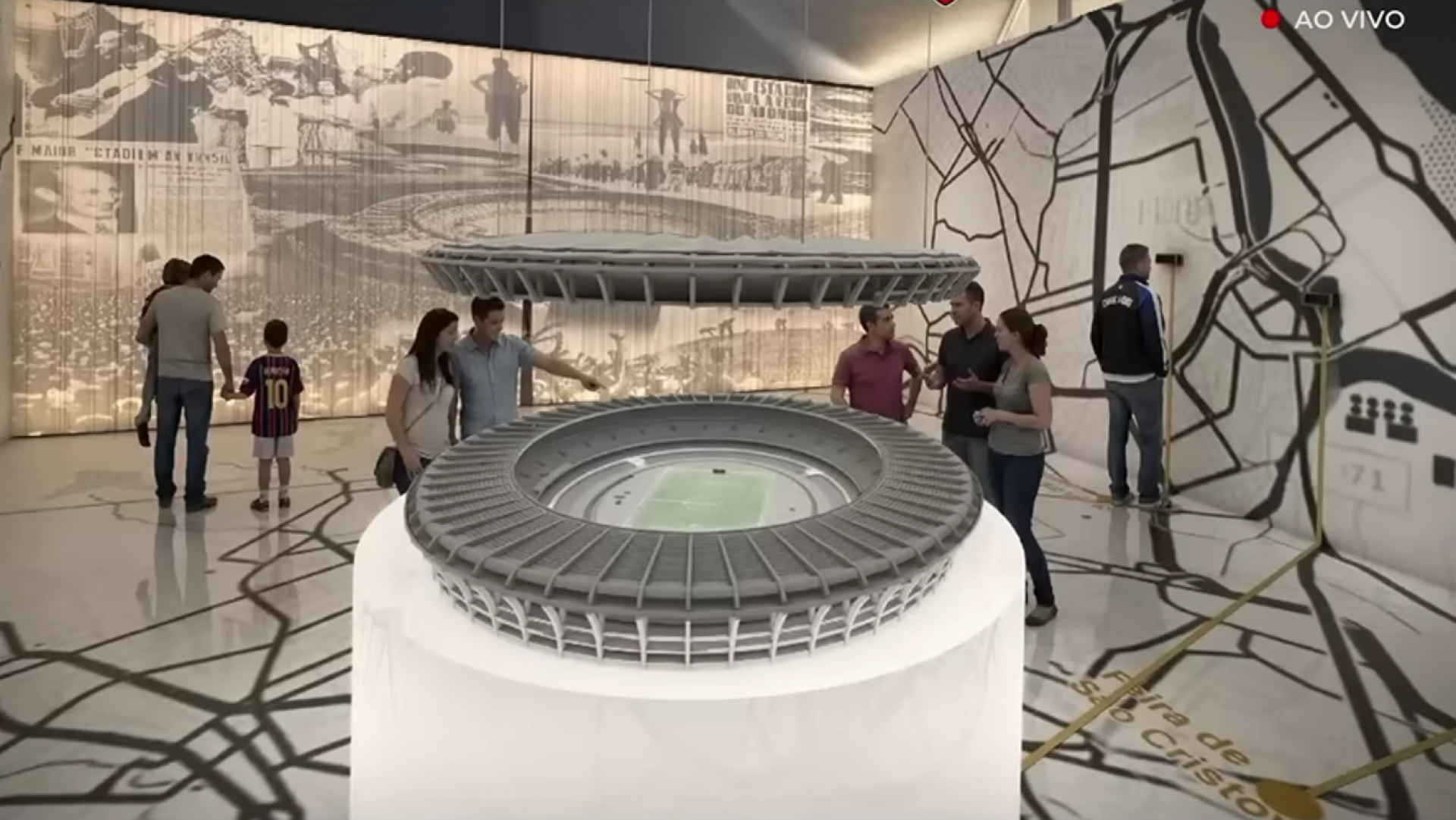 Projeção de como será o Museu do Maracanã - Divulgação