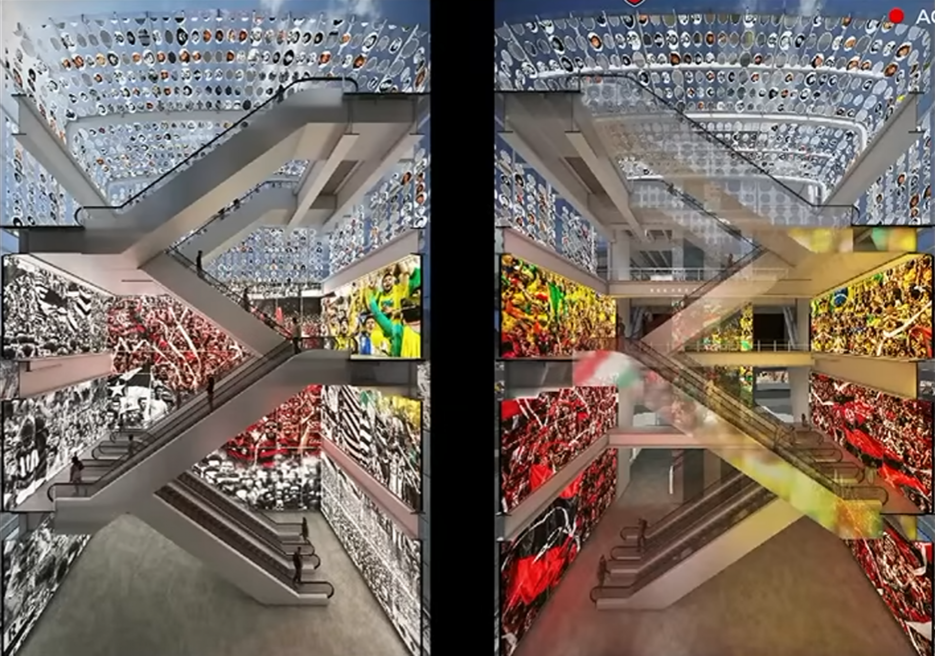Projeção de como será o Museu do Maracanã - Divulgação
