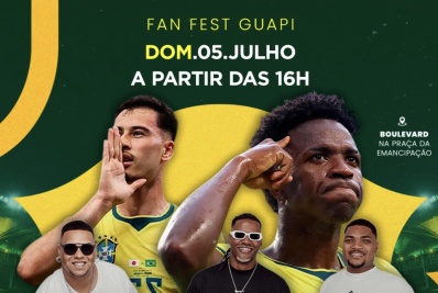 Fan Fest Guapi reúne torcida pelo Brasil com pagode e atrações