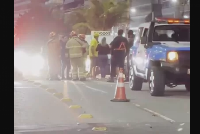 Motociclista se fere após bater em scooter em Cabo Frio