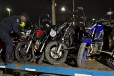 Operação Ruído Zero apreende 38 motos e dois carros em Cabo Frio
