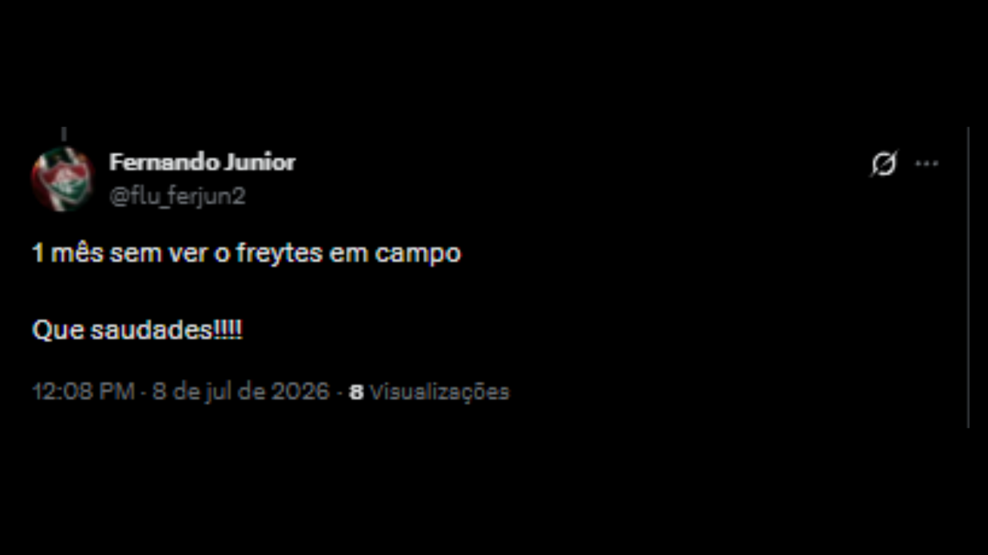 Freytes sendo criticado por tricolores no 