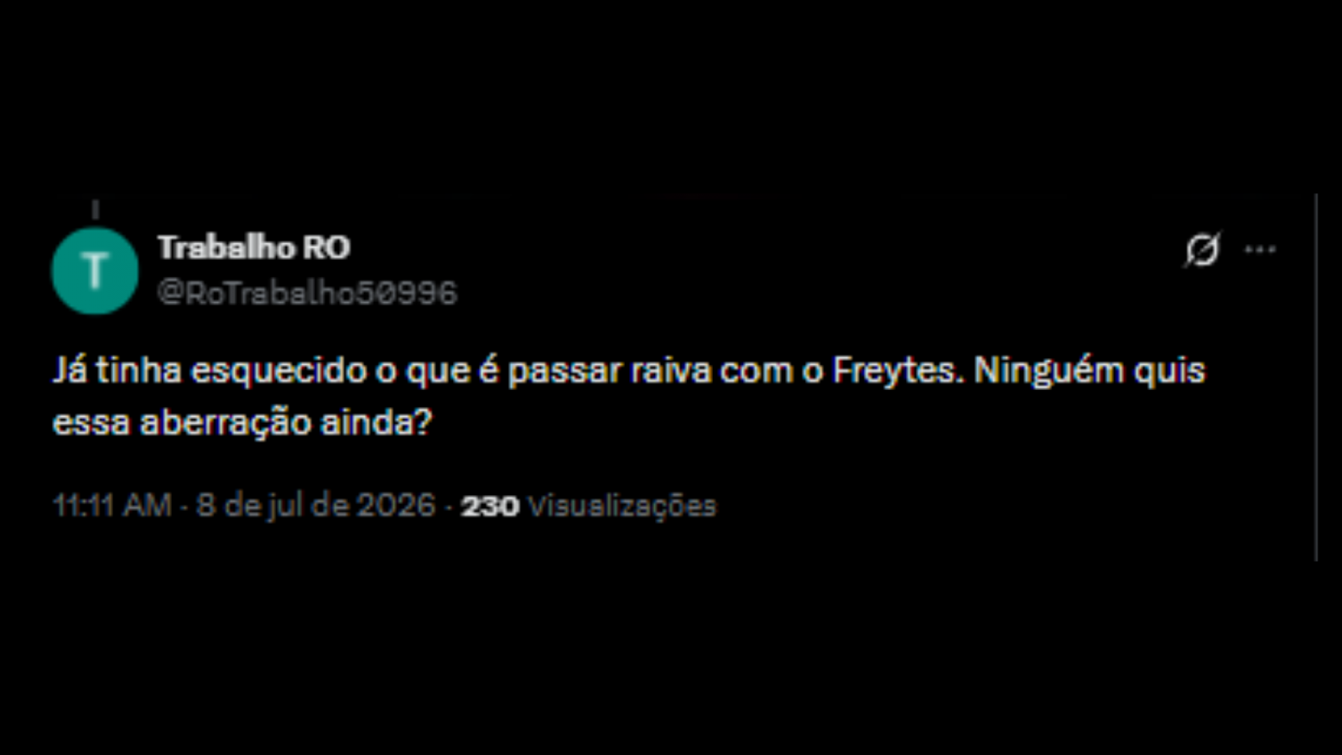 Freytes sendo criticado por tricolores no 