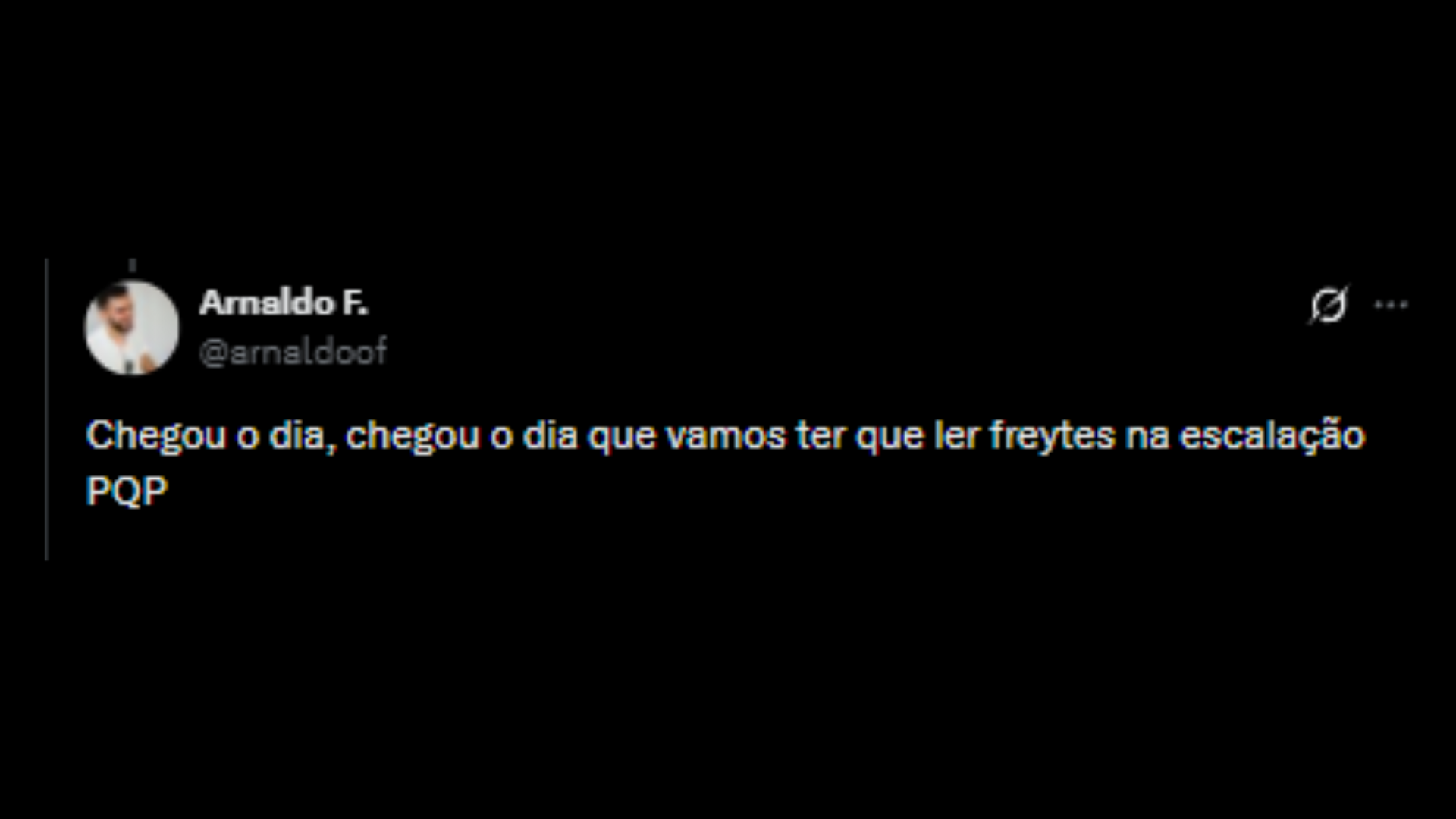 Freytes sendo criticado por tricolores no 