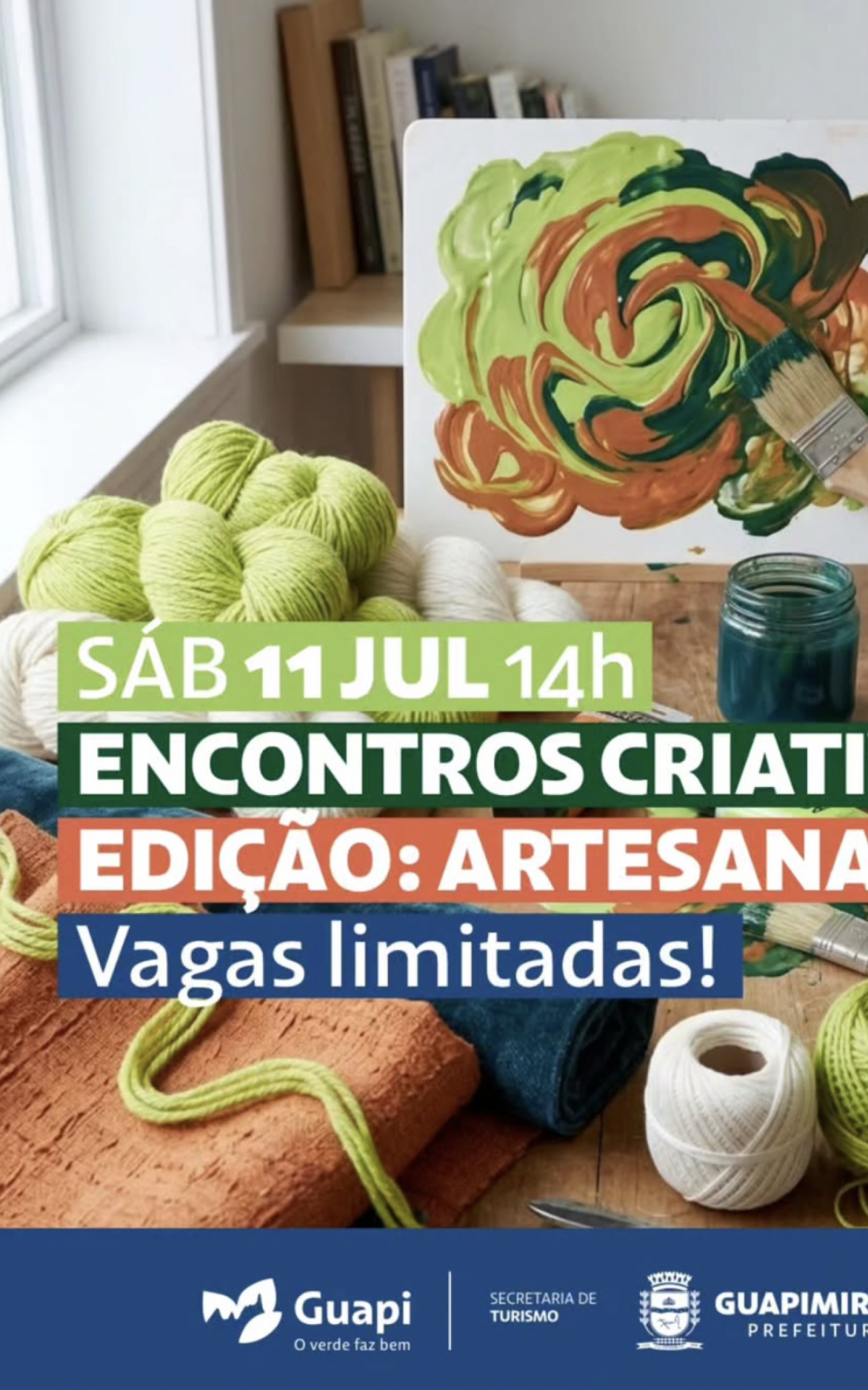 Guapimirim abre inscri&ccedil;&otilde;es para o 1&ordm; Encontros Criativos - Divulga&ccedil;&atilde;o