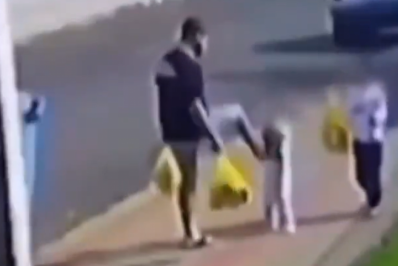 Vídeo! Homem é flagrado chutando filha de 3 anos no Paraná