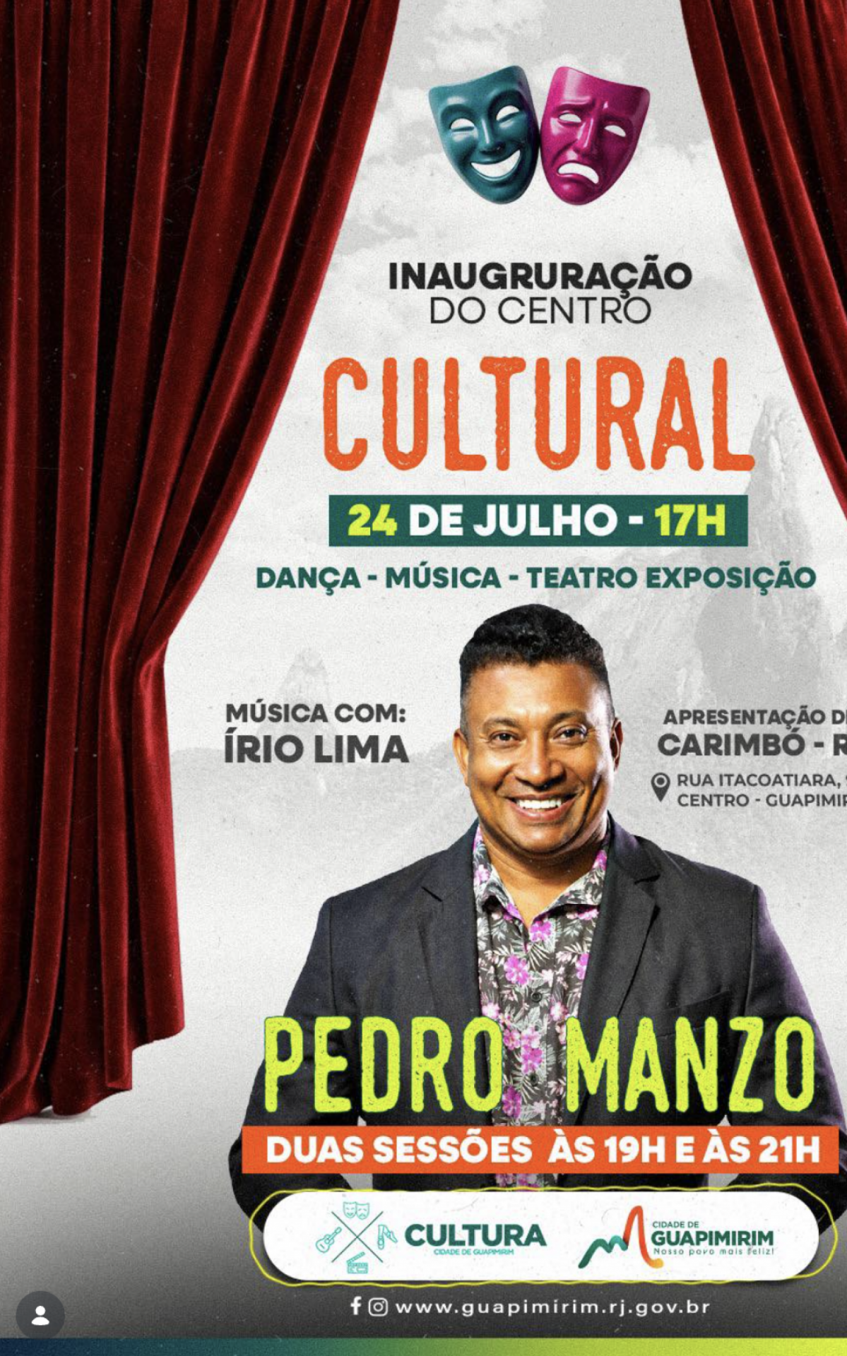 Guapimirim inaugura novo Centro Cultural em 24 de julho - Divulga&ccedil;&atilde;o