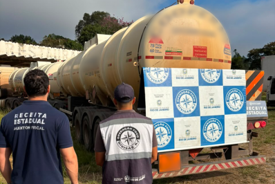 Receita Estadual apreende 62 mil litros de diesel e quase 7 toneladas de sabão em pó em Levy Gasparian