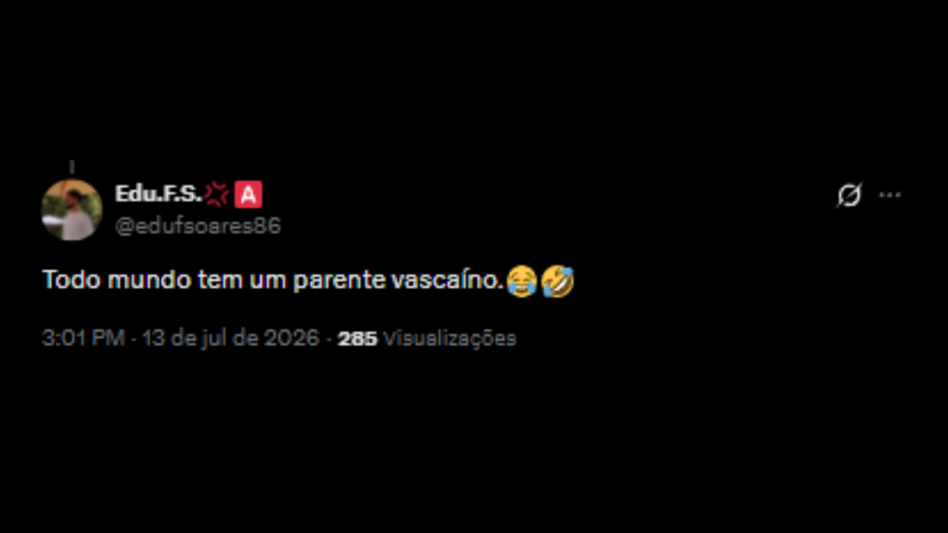 Torcedores do Vasco ironizando declaração do novo treinador - Reprodução/X @edufsoares86