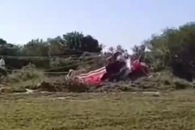 Balão de grande porte cai em área de mata na Baía Formosa, em Búzios