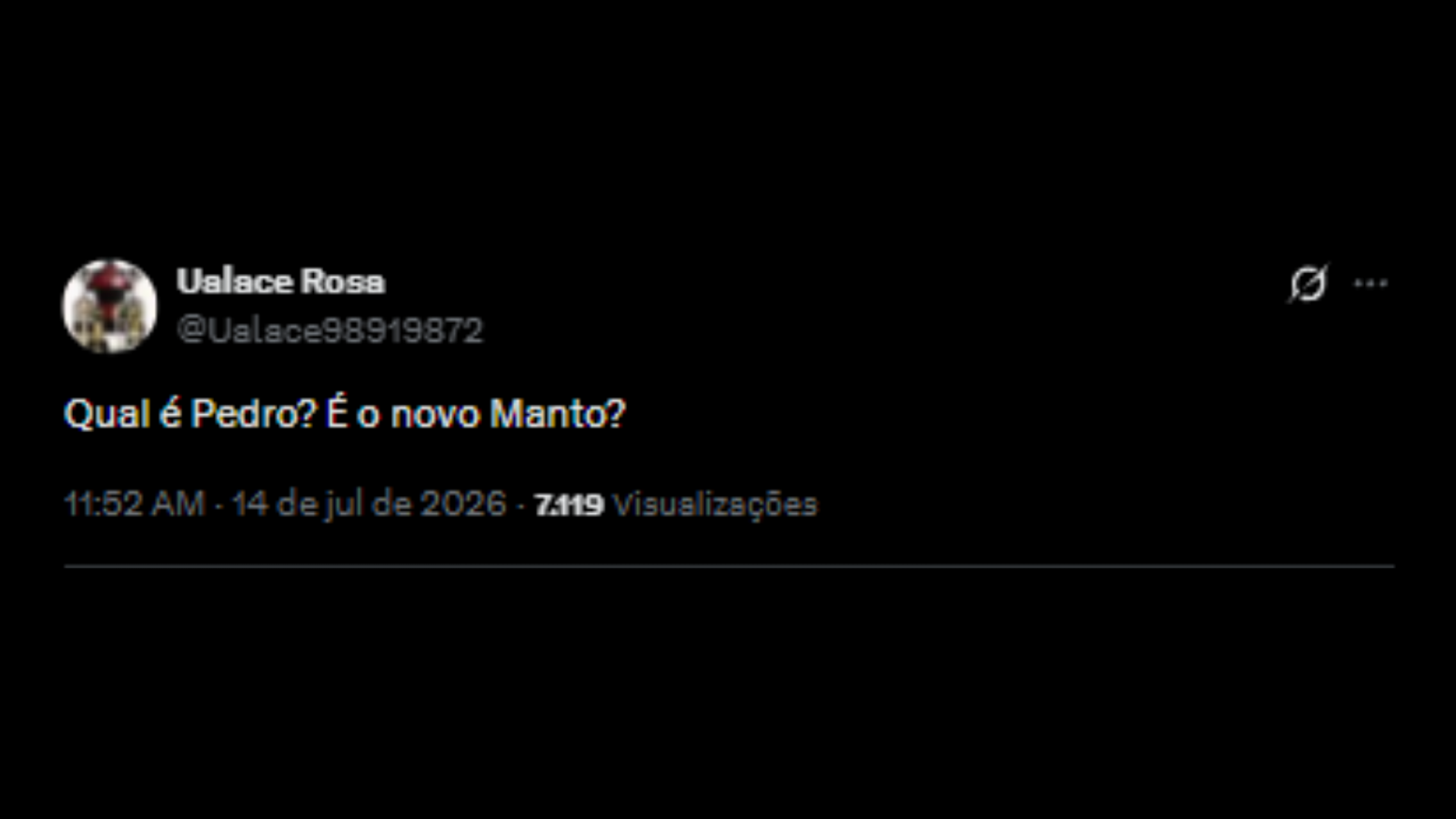 Torcedores do Flamengo repercutindo sobre postagem de Pedro - Reprodução/X @ualace98919872