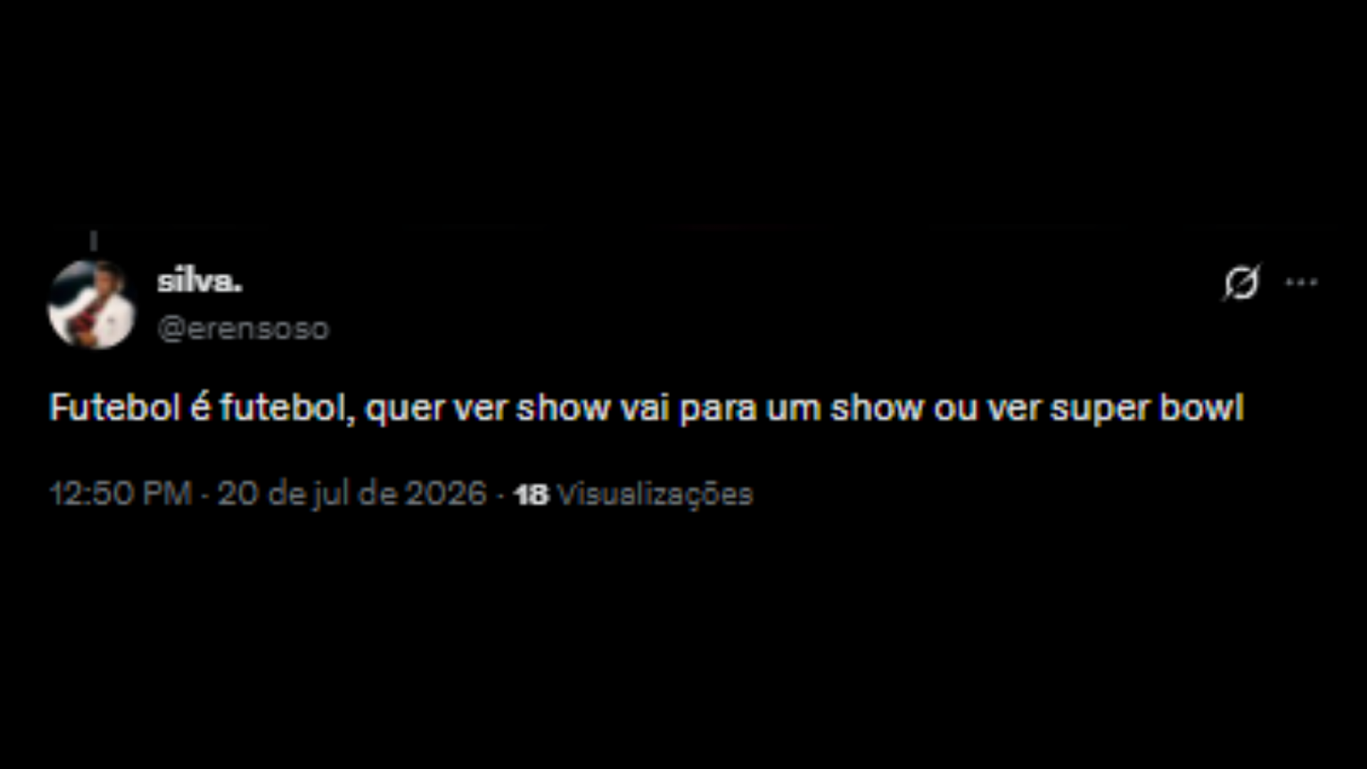 Críticas ao show do intervalo da Final da Copa do Mundo 2026 - Reprodução/X @erensoso