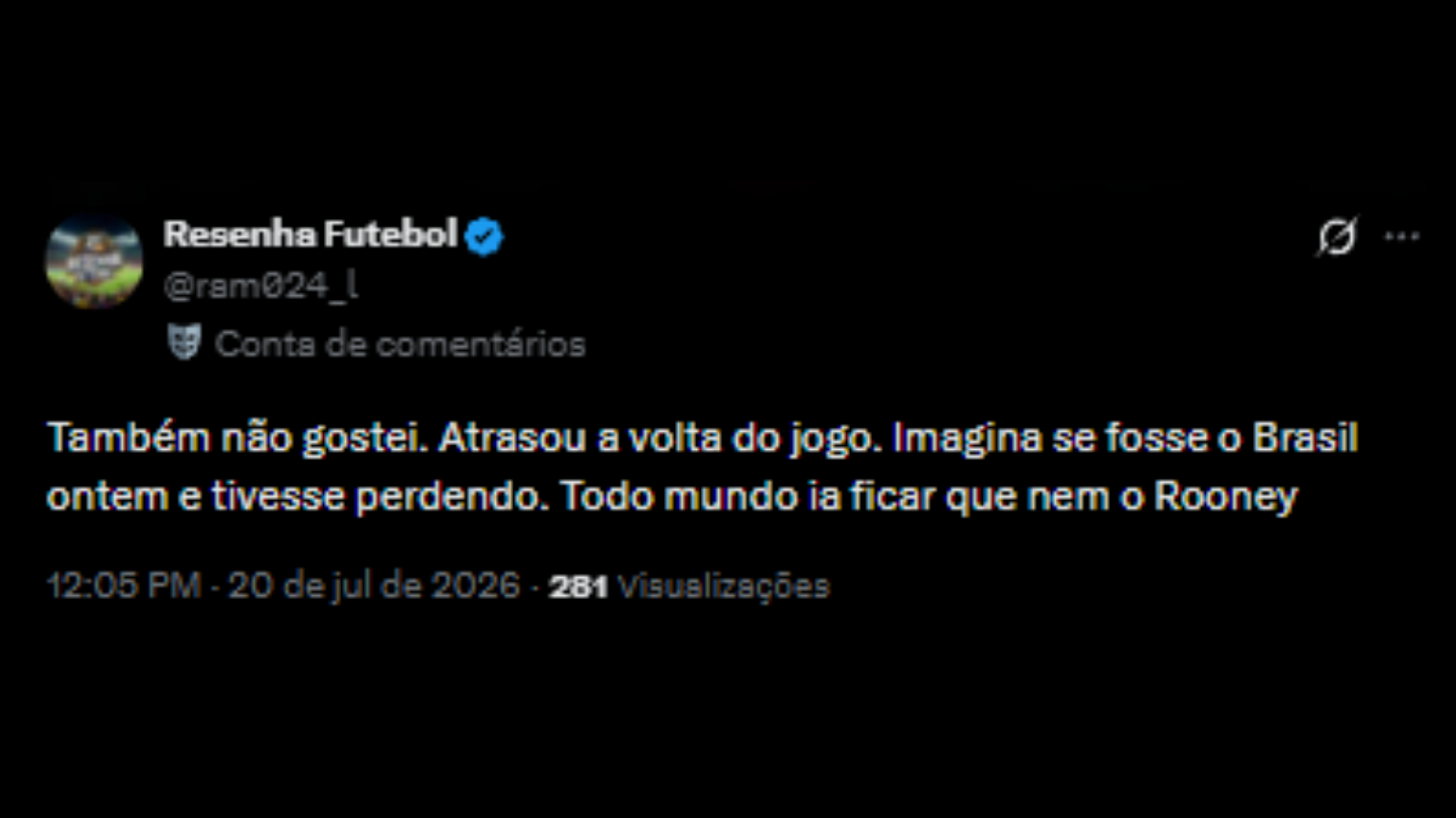 Críticas ao show do intervalo da Final da Copa do Mundo 2026 - Reprodução/X @ram_024l