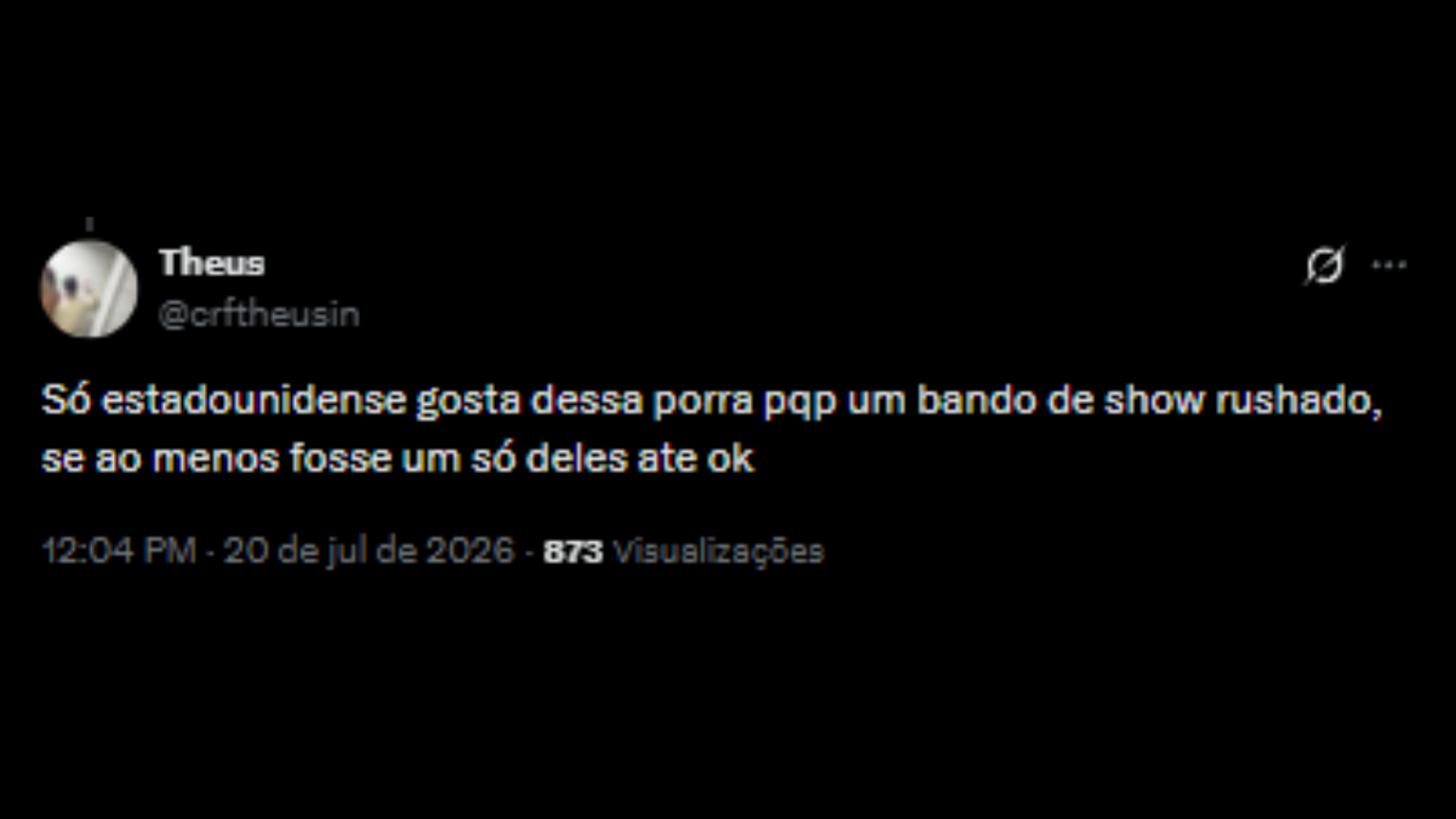 Críticas ao show do intervalo da Final da Copa do Mundo 2026 - Reprodução/X @crftheusin