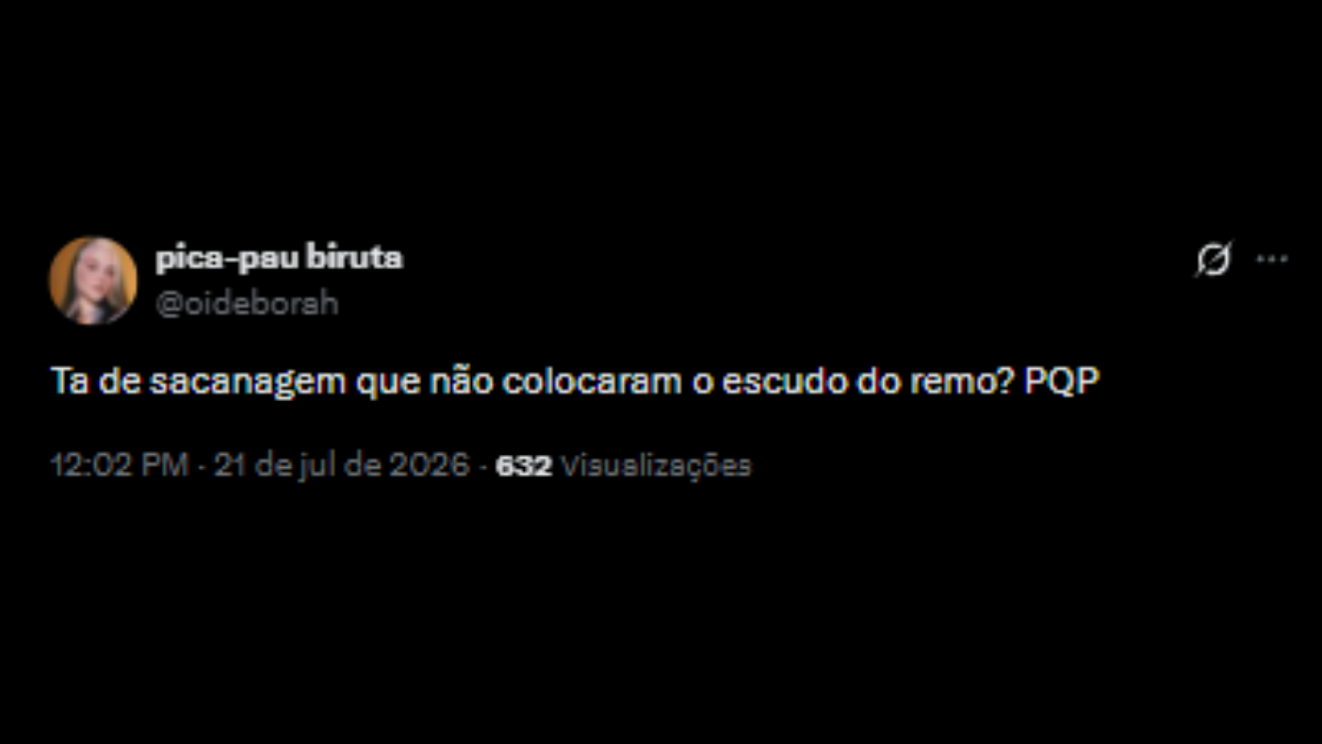 Comentários sobre nova camisa do Botafogo - Reprodução/X @oideborah