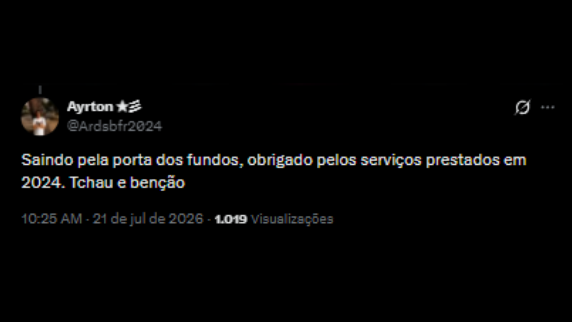 Torcida do Botafogo comentando sobre saída do zagueiro Bastos - Reprodução/X @Ardsbfr2024
