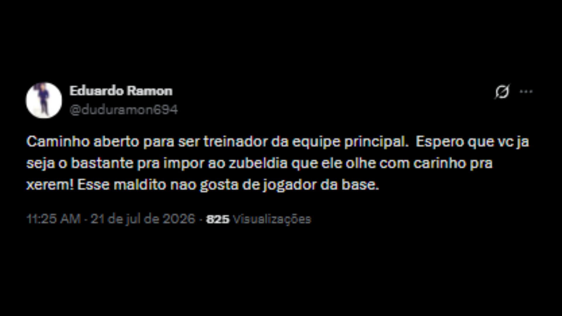 Torcida tricolor feliz com a volta do Fred como treinador - Reproduão/X @duduramon694