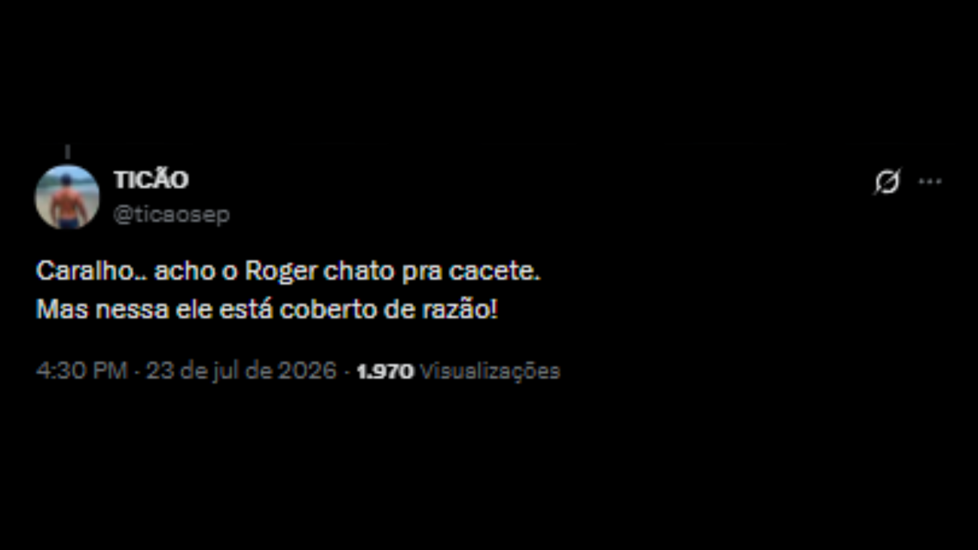 Comentários de usuários da social 