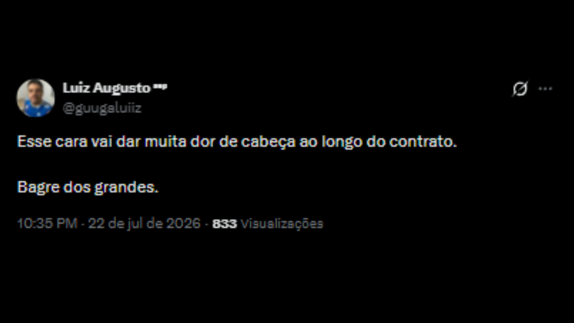 Críticas ao zagueiro Alexander Barboza após estreia pelo Palmeiras - Reprodução/X @guugaluiiz