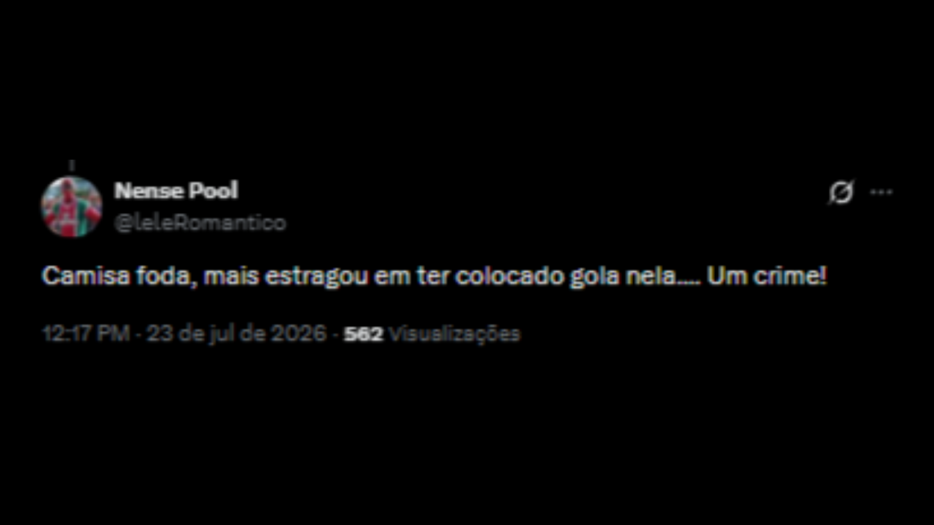 Elogios ao novo lançamento da Puma para o Fluminense - Reprodução/X @leleromantico