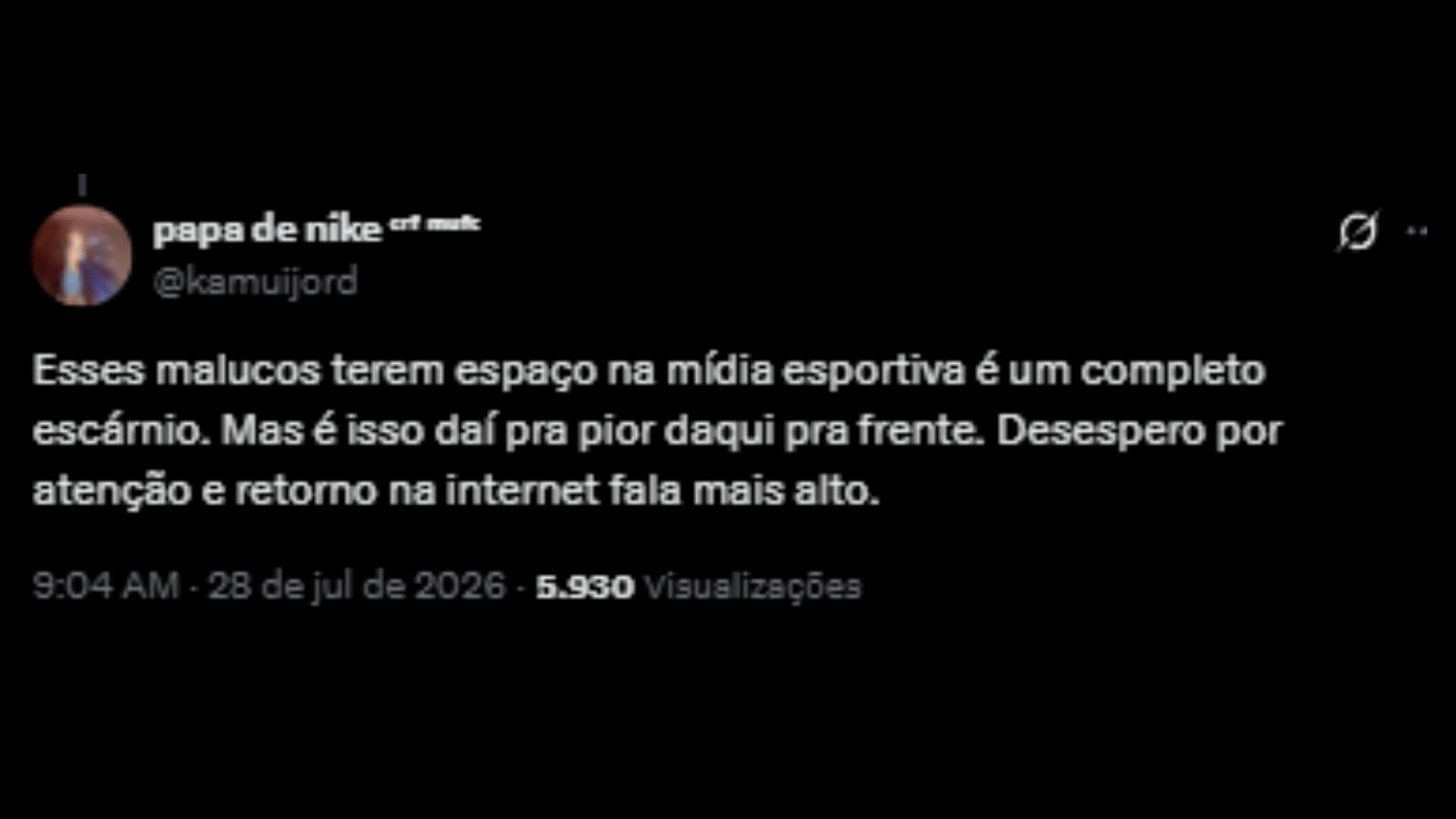 Críticas ao comentarista Ilsinho no 