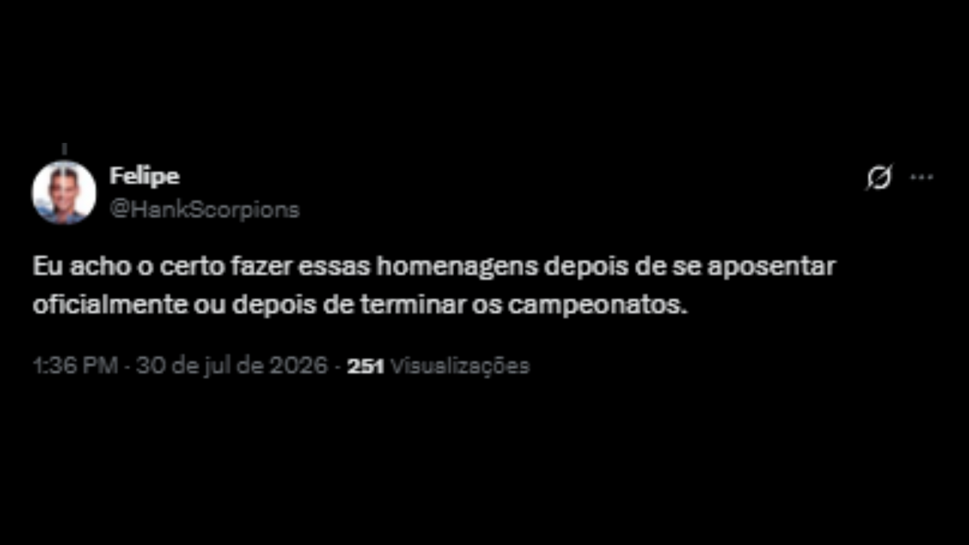 Críticas ao bustos recebido por Neymar - Reprodução/X @HankScorpions