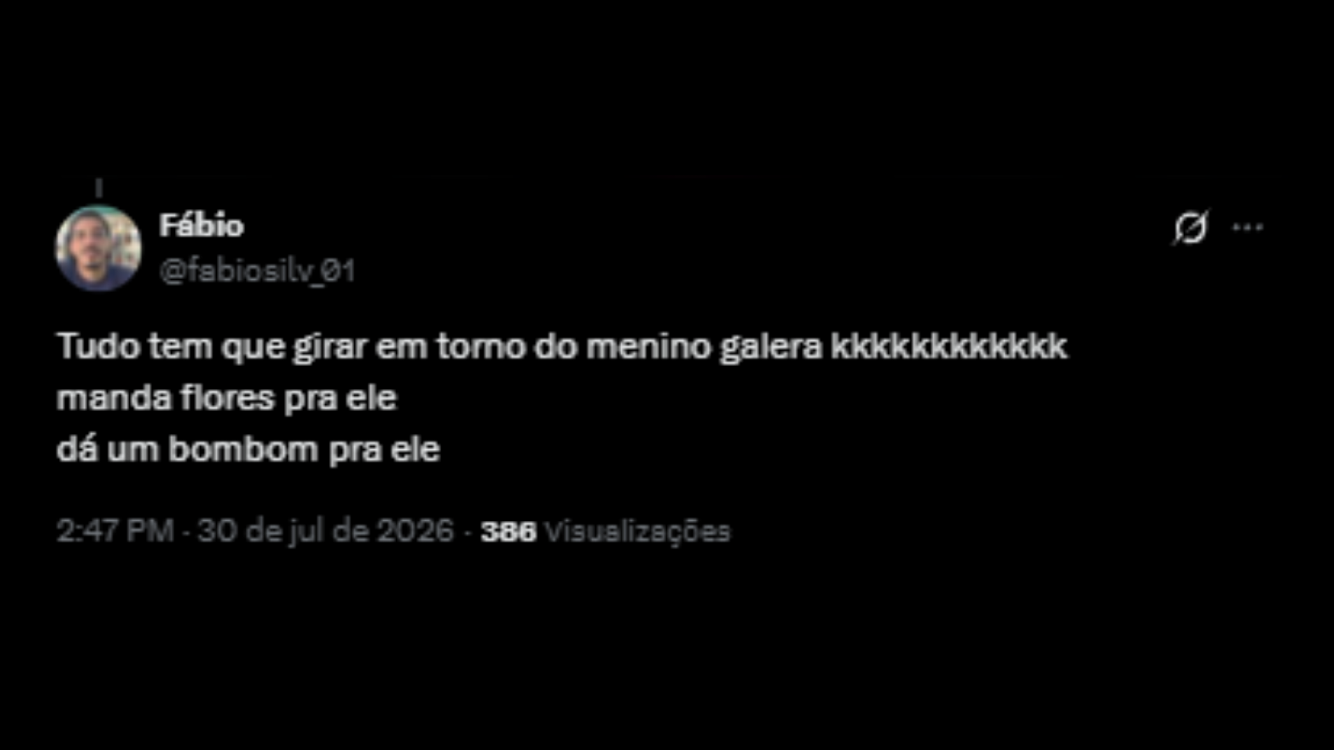 Críticas ao bustos recebido por Neymar - Reprodução/X @fabiosilv_01