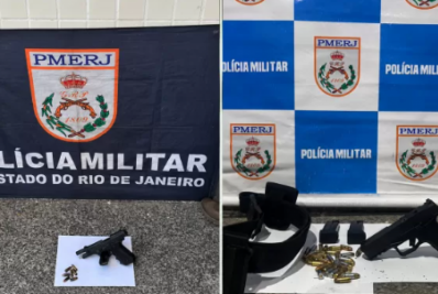 Dois homens são presos com pistolas em São Pedro da Aldeia