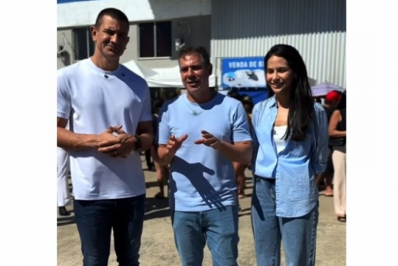 Serginho reforça aliança com Douglas Ruas e Dra. Gabriela em evento da Marinha