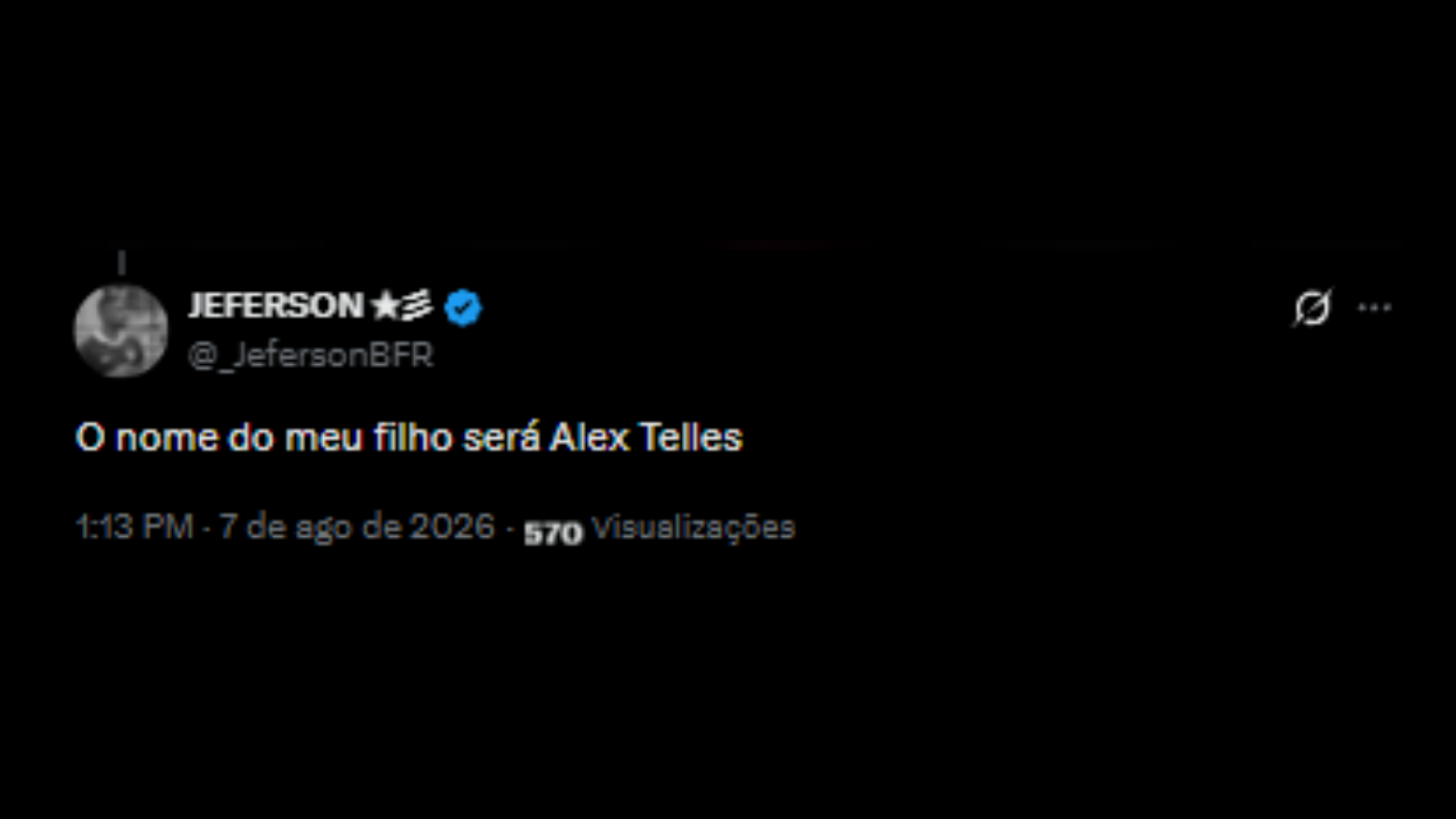 Torcedores comemorando nas redes sociais a renovação do ídolo, Alex Telles - Reprodução/X @_JefersonBFR